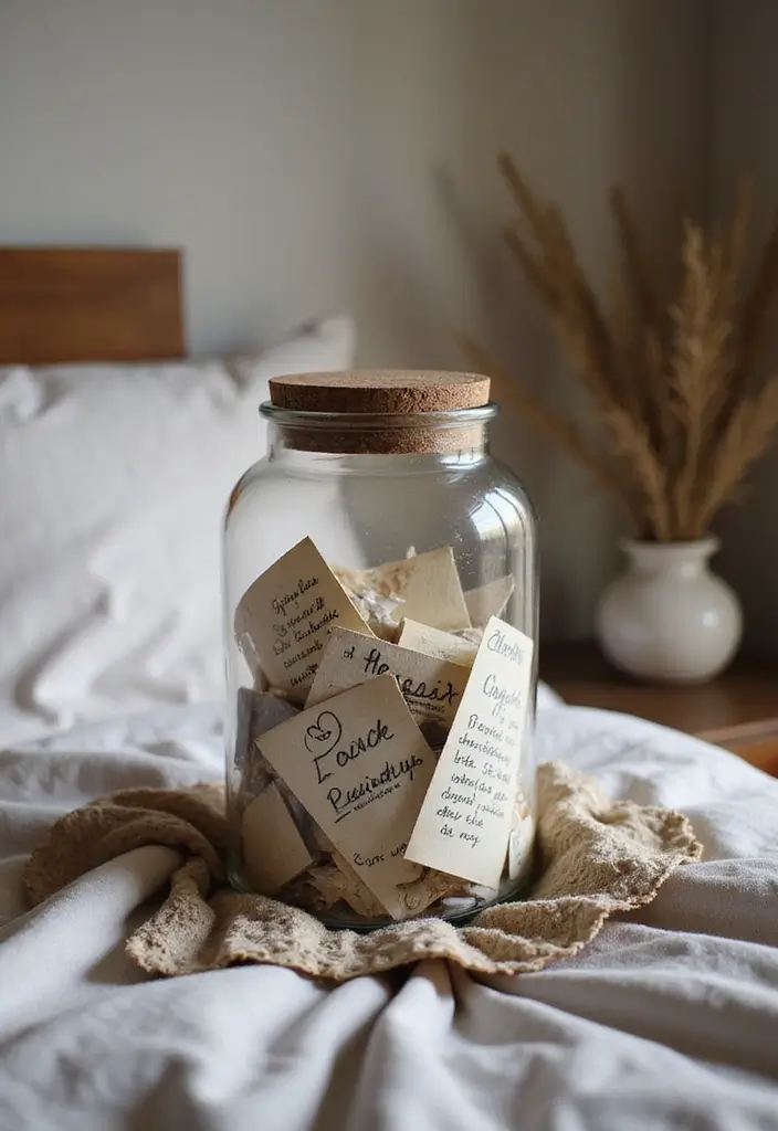 30 Romantic Bedroom Ideas for Couples That Will Ignite the Spark Again! (You Won't Believe #9!) - 30. Memory Jar