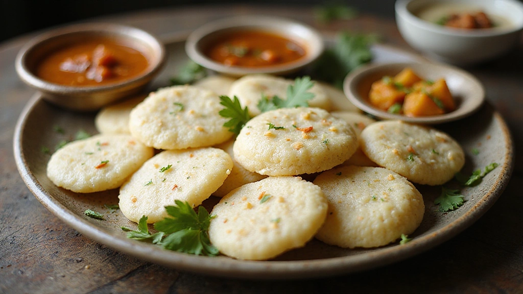 How to Make Fluffy Idli with Authentic Chutney and Sambar - Step 8: Serve the Idli with Chutney and Sambar