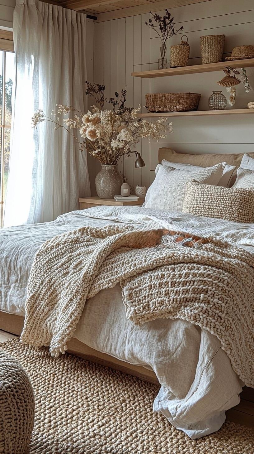 21 Jaw-Dropping Bedroom Transformations Under $200 (You Won't Believe #15!) - 16. Incorporate Textiles for Warmth 2