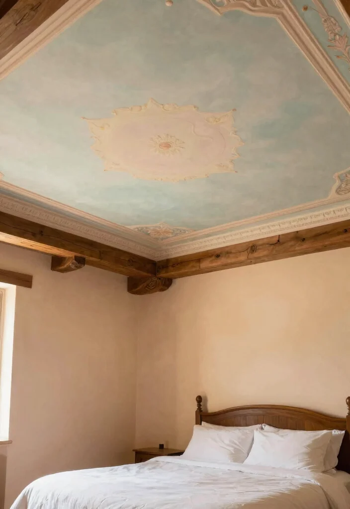 21 Jaw-Dropping Bedroom Transformations Under $200 (You Won't Believe #15!) - 18. Statement Ceiling Décor 2