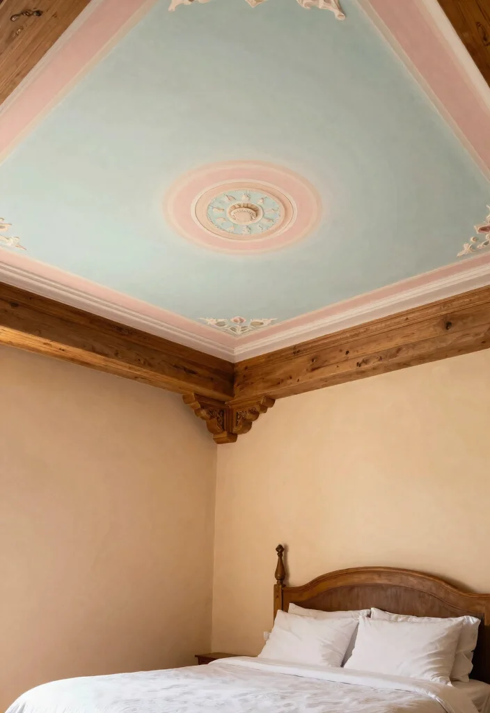 21 Jaw-Dropping Bedroom Transformations Under $200 (You Won't Believe #15!) - 18. Statement Ceiling Décor 3