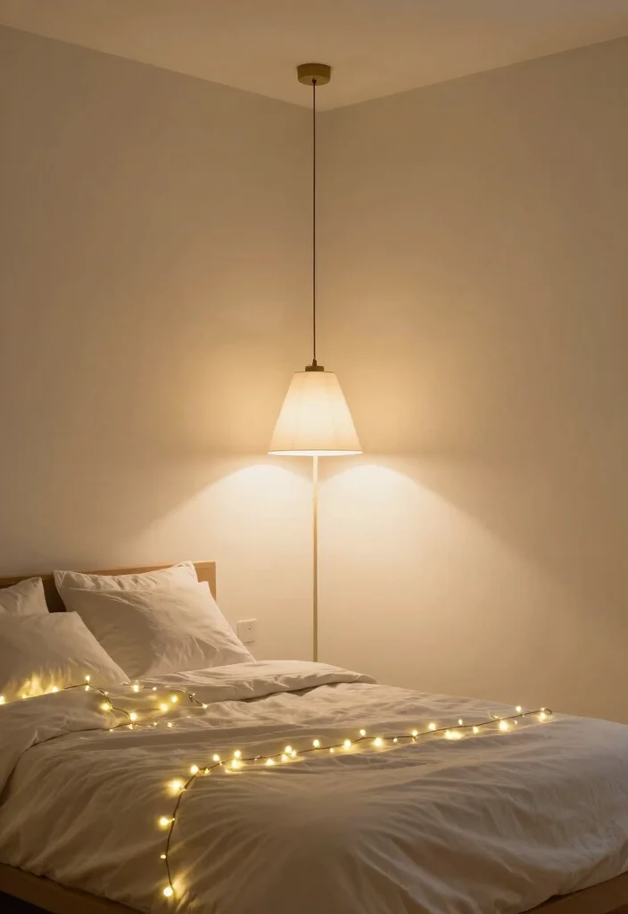 21 Jaw-Dropping Bedroom Transformations Under $200 (You Won't Believe #15!) - 3. Creative Lighting Solutions 2