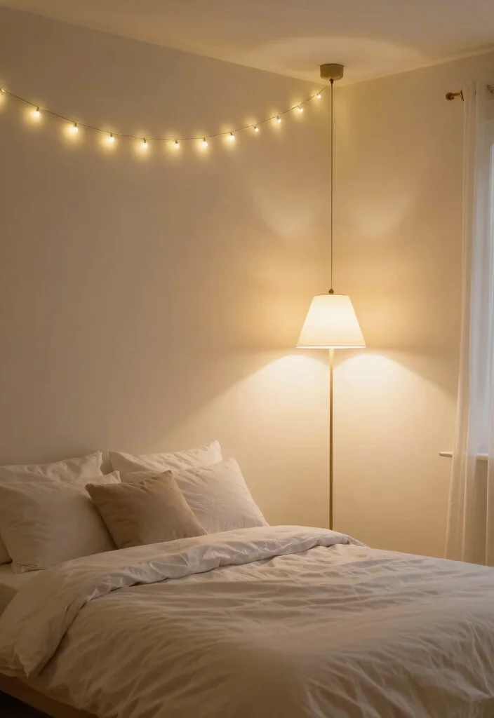 21 Jaw-Dropping Bedroom Transformations Under $200 (You Won't Believe #15!) - 3. Creative Lighting Solutions 3