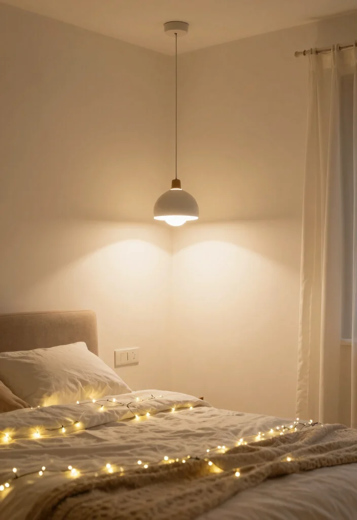 21 Jaw-Dropping Bedroom Transformations Under $200 (You Won't Believe #15!) - 3. Creative Lighting Solutions 4