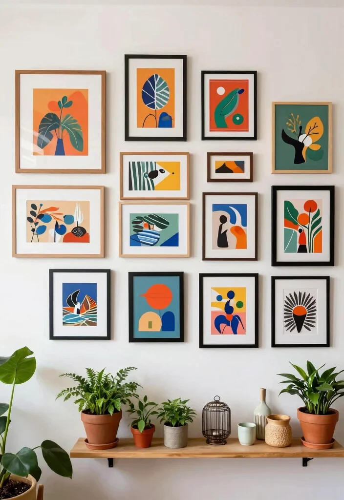 21 Jaw-Dropping Bedroom Transformations Under $200 (You Won't Believe #15!) - 6. Wall Art Wonders 1