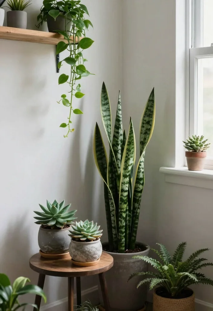 21 Jaw-Dropping Bedroom Transformations Under $200 (You Won't Believe #15!) - 7. Plants for Freshness 1