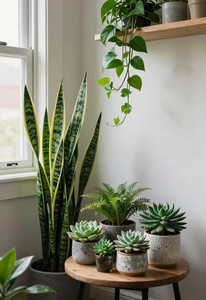 21 Jaw-Dropping Bedroom Transformations Under $200 (You Won't Believe #15!) - 7. Plants for Freshness 3