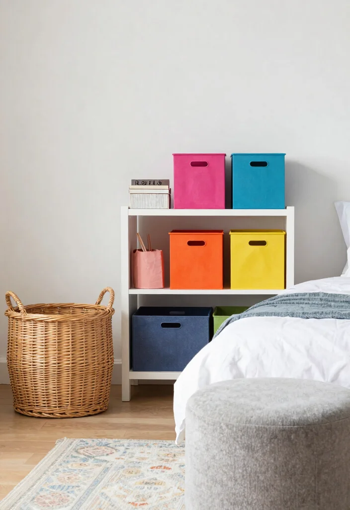 21 Jaw-Dropping Bedroom Transformations Under $200 (You Won't Believe #15!) - 8. Stylish Storage Solutions 3