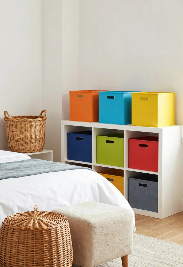 21 Jaw-Dropping Bedroom Transformations Under $200 (You Won't Believe #15!) - 8. Stylish Storage Solutions 4