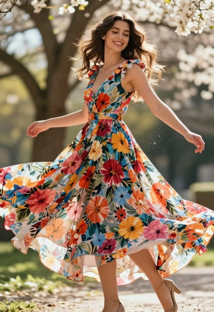 25 Pinterest-Worthy Poses for Women That Will Make You Look Like a Model! - 12. The Twirl Pose 3