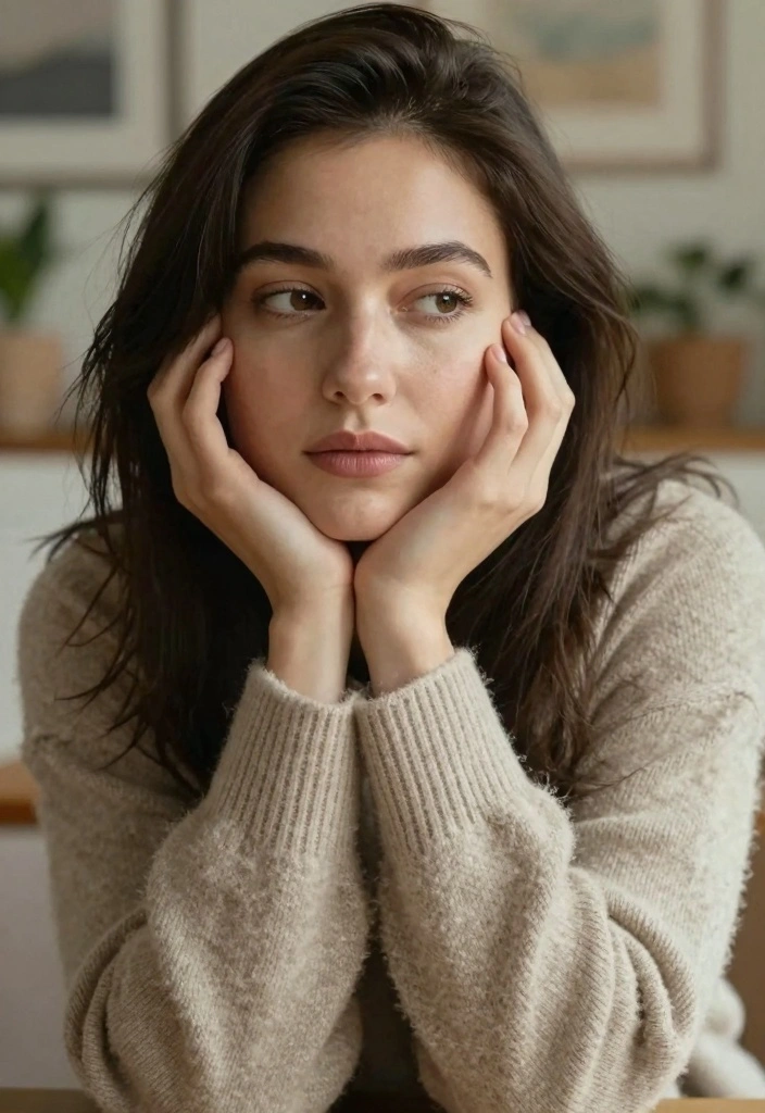 25 Pinterest-Worthy Poses for Women That Will Make You Look Like a Model! - 16. The Intimate Hand Pose 1