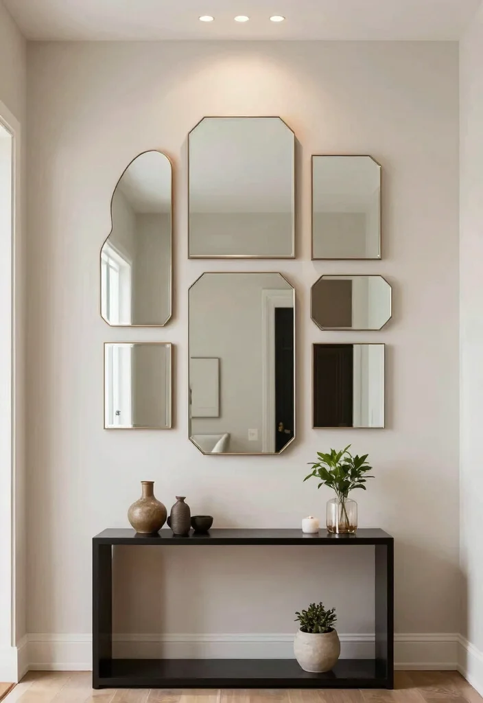 15 Creative Wall Art Ideas That'll Transform Your Space in Minutes! - 8. Mirror Art Installations 1