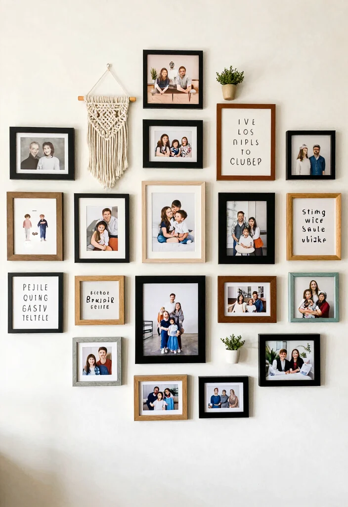 15 Stunning Bedroom Makeovers Under $200 (You’ll Be Shocked by #9!) - 1. Chic Wall Art Gallery 1