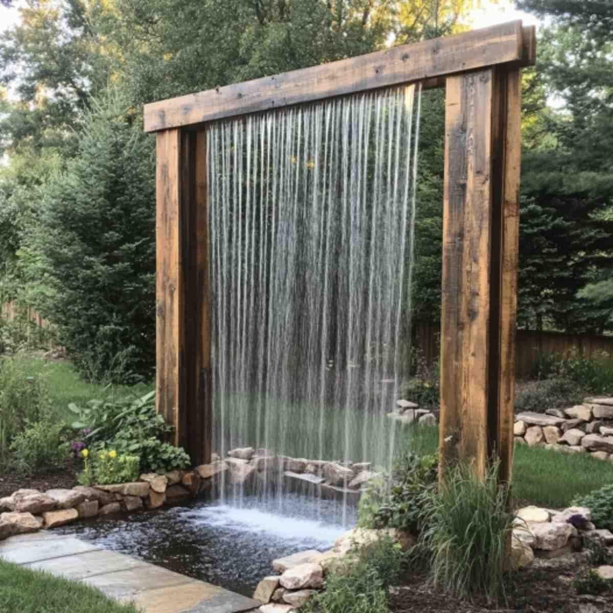 18 Jaw-Dropping Backyard Decor Ideas That'll Turn Your Yard into a Paradise! - 14. Unique Water Features 1