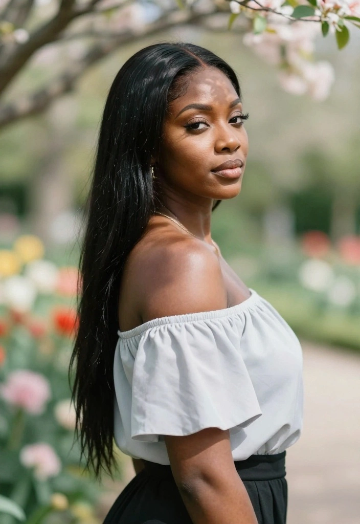 25 Pinterest-Worthy Poses for Women That Will Make You Look Like a Model! - 1. The Classic Over-the-Shoulder Look 1