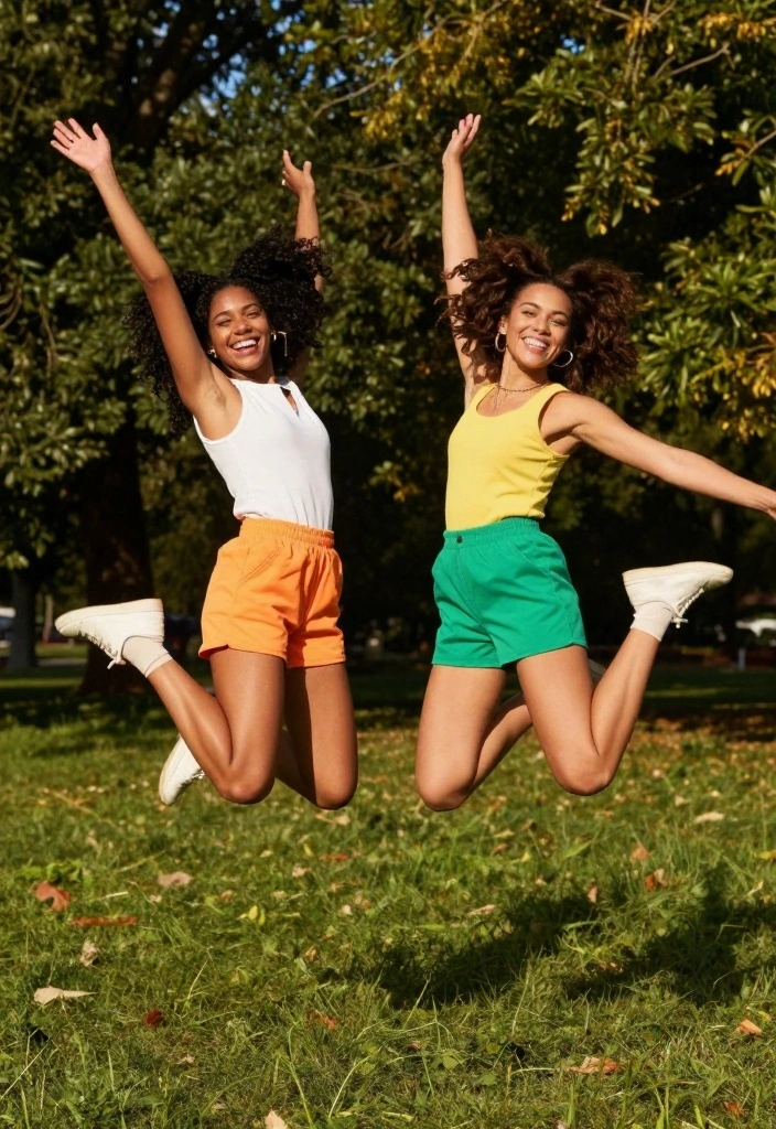 25 Pinterest-Worthy Poses for Women That Will Make You Look Like a Model! - 10. The Dynamic Duo Pose 2