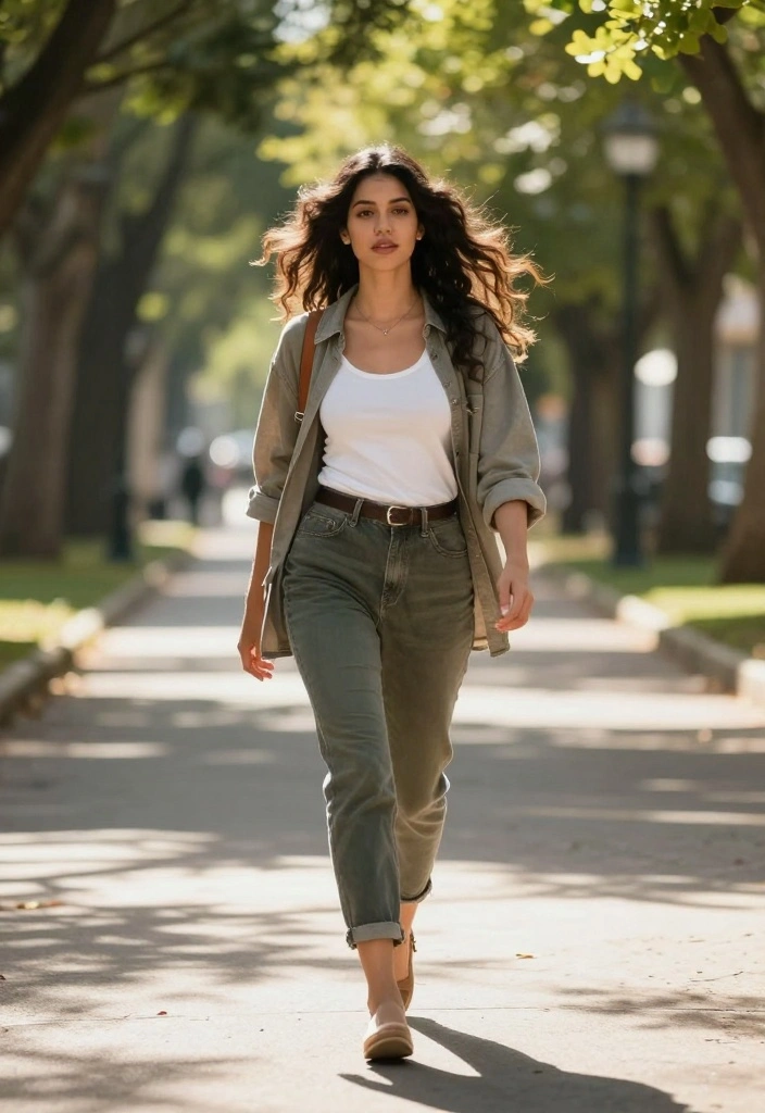 25 Pinterest-Worthy Poses for Women That Will Make You Look Like a Model! - 17. The Walking Pose 2