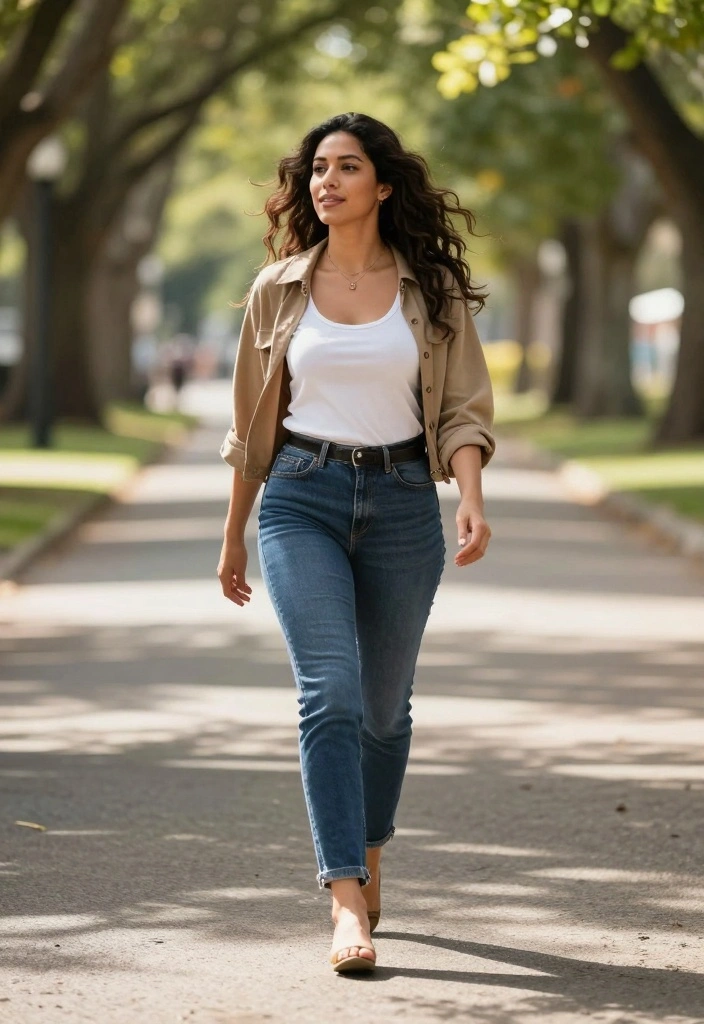 25 Pinterest-Worthy Poses for Women That Will Make You Look Like a Model! - 17. The Walking Pose 3