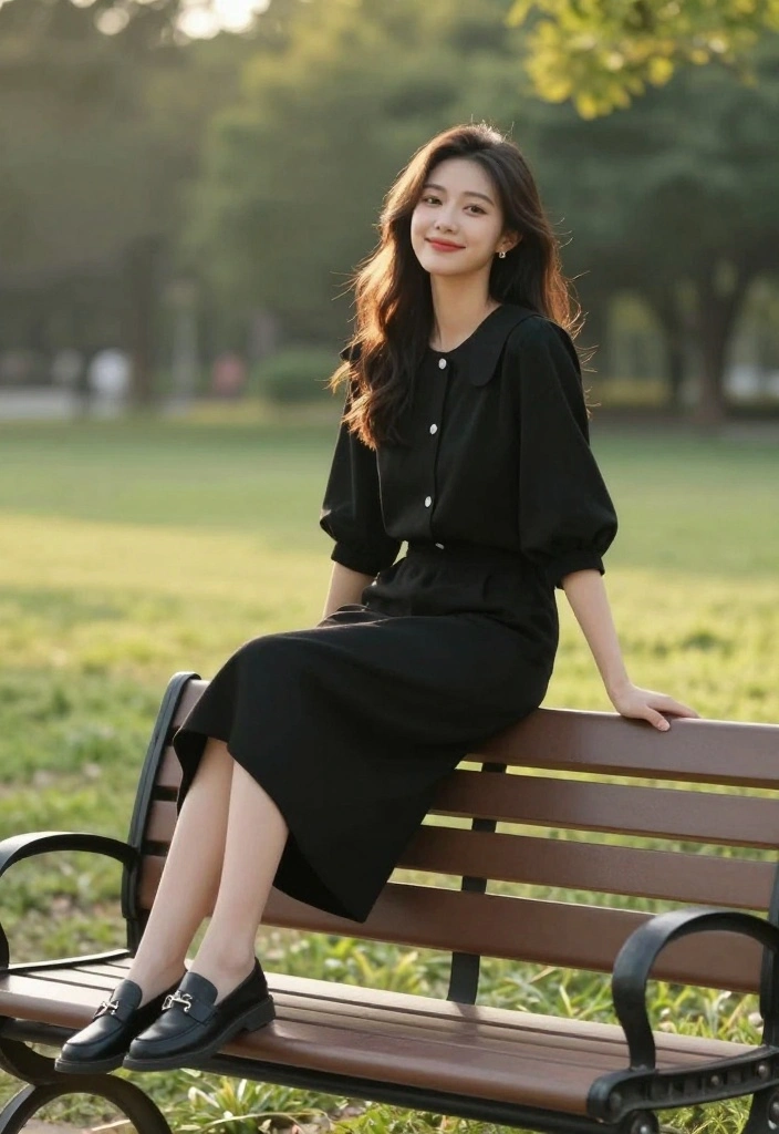 25 Pinterest-Worthy Poses for Women That Will Make You Look Like a Model! - 19. The Seated Grace 3