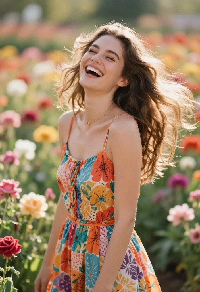 25 Pinterest-Worthy Poses for Women That Will Make You Look Like a Model! - 2. The Candid Laugh 3