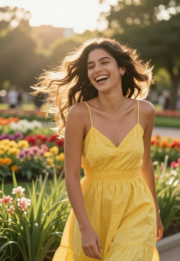 25 Pinterest-Worthy Poses for Women That Will Make You Look Like a Model! - 2. The Candid Laugh 3