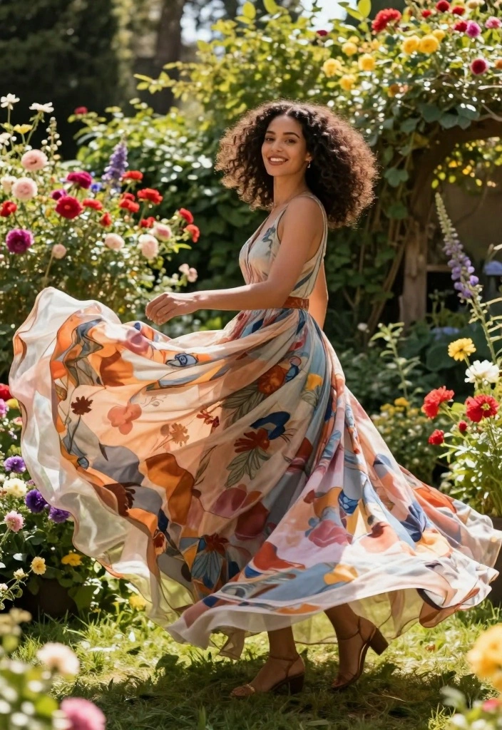 25 Pinterest-Worthy Poses for Women That Will Make You Look Like a Model! - 22. The Twirl in Motion 3