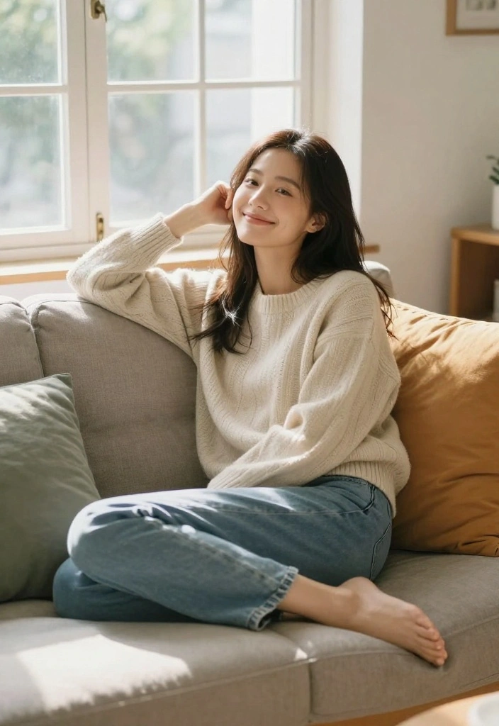 25 Pinterest-Worthy Poses for Women That Will Make You Look Like a Model! - 24. The Casual Lean Back 1