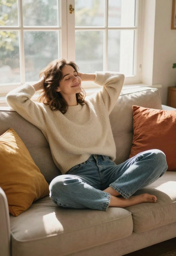 25 Pinterest-Worthy Poses for Women That Will Make You Look Like a Model! - 24. The Casual Lean Back 3