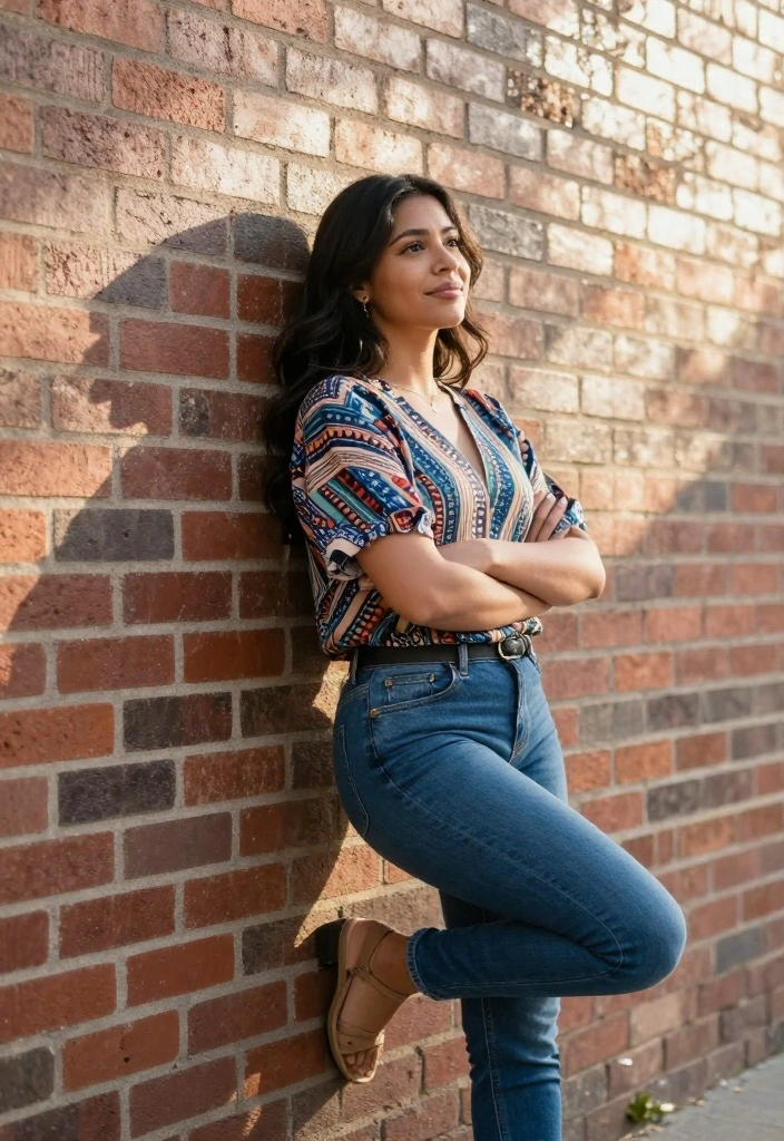 25 Pinterest-Worthy Poses for Women That Will Make You Look Like a Model! - 6. The Leaning Pose 1