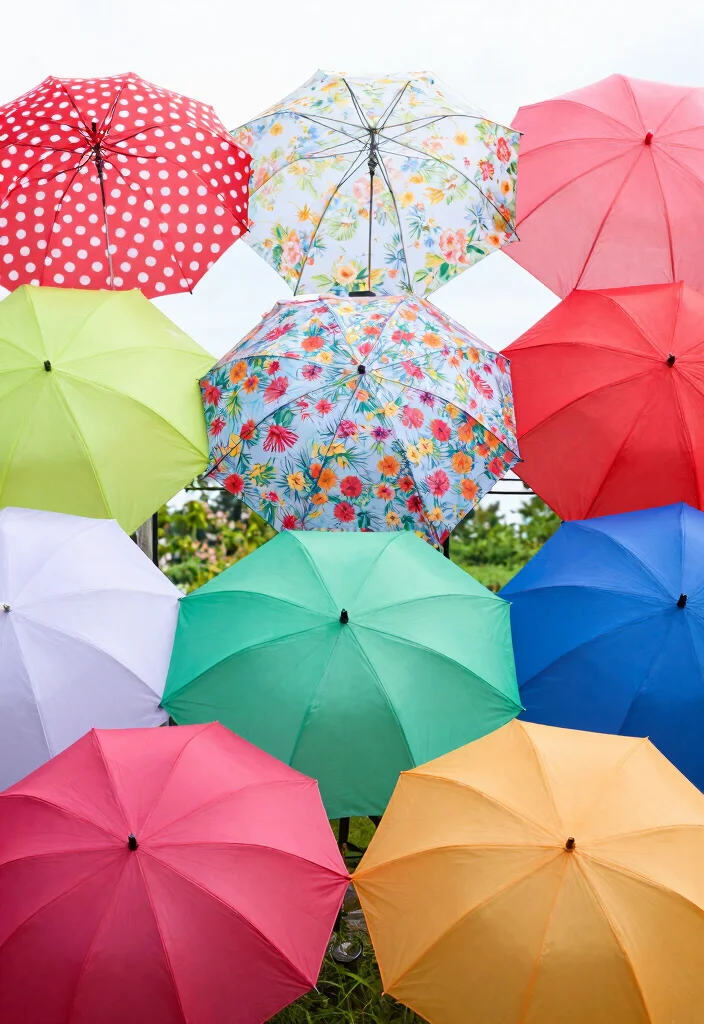 29 Must-Have Accessories to Level Up Women's Korean Apparel Fashion - 17. Colorful Umbrellas 1