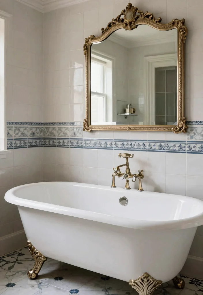 15 Bathroom Ideas for a Functional and Stylish Everyday Space - 12. Vintage Fixtures 1