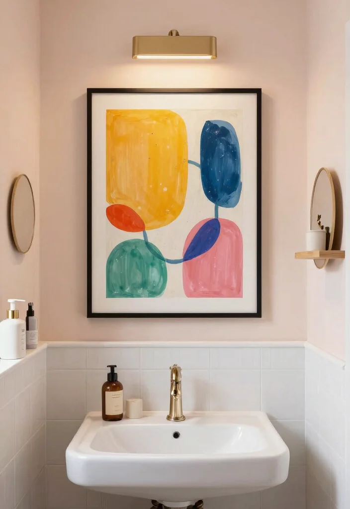 15 Bathroom Ideas for a Functional and Stylish Everyday Space - 15. Artistic Touches 1